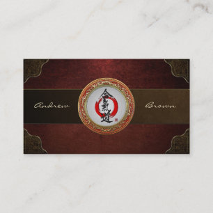 Tarjeta De Visita [154] Caligrafía japonesa - Aikido