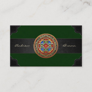 Tarjeta De Visita [154] Cruz Celta [Oro+Esmalte]
