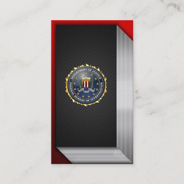 Tarjeta De Visita [154] Edición especial del FBI (Anverso)