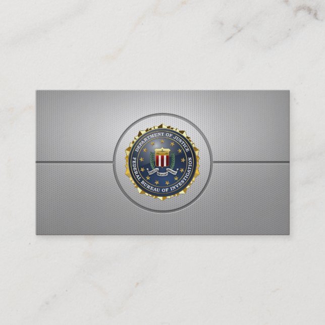 Tarjeta De Visita [154] Edición especial del FBI (Anverso)