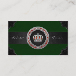 Tarjeta De Visita [154] Príncipe-Princesa Rey-Reina Crown [plata]
