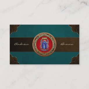 Tarjeta De Visita [154] Tesoro: Antiguo Scarab egipcio