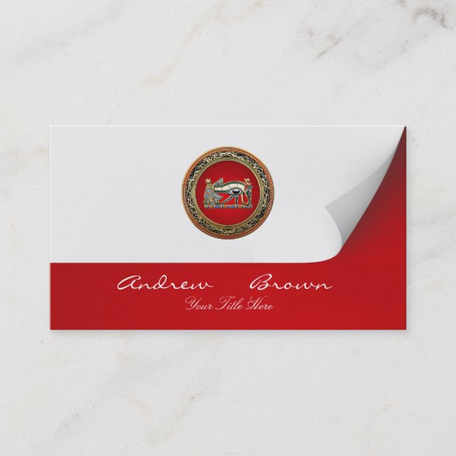 Tarjeta De Visita [154] Tesoro: El ojo de Horus (Anverso)