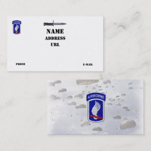 Tarjeta De Visita 173o Veterinarios aerotransportados de los