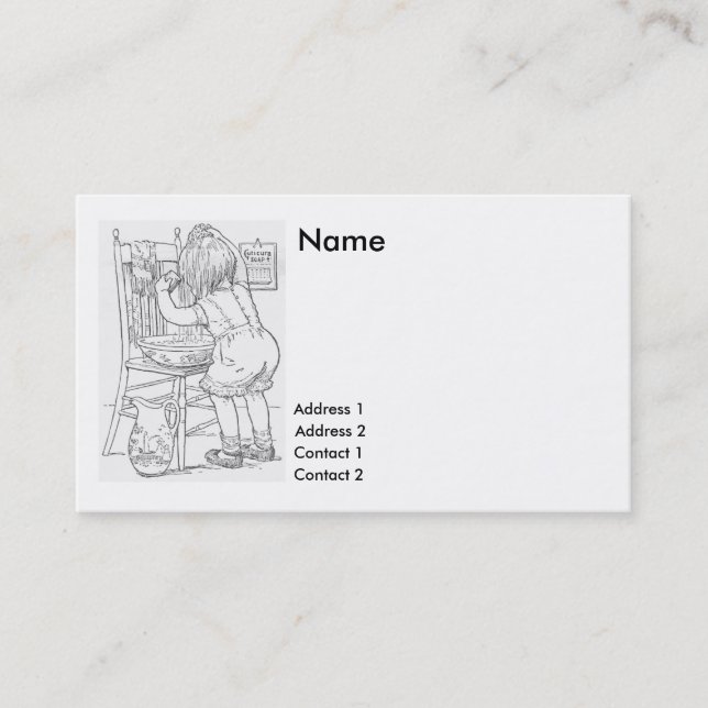 Tarjeta De Visita 1897- el lavarse del bebé posee el pelo en (Anverso)