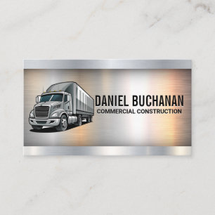 Tarjeta De Visita 18 Wheeler   Metálico   Transporte