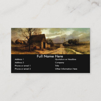 Tarjeta De Visita 1912) graneros de noviembre Twilight (y señales de