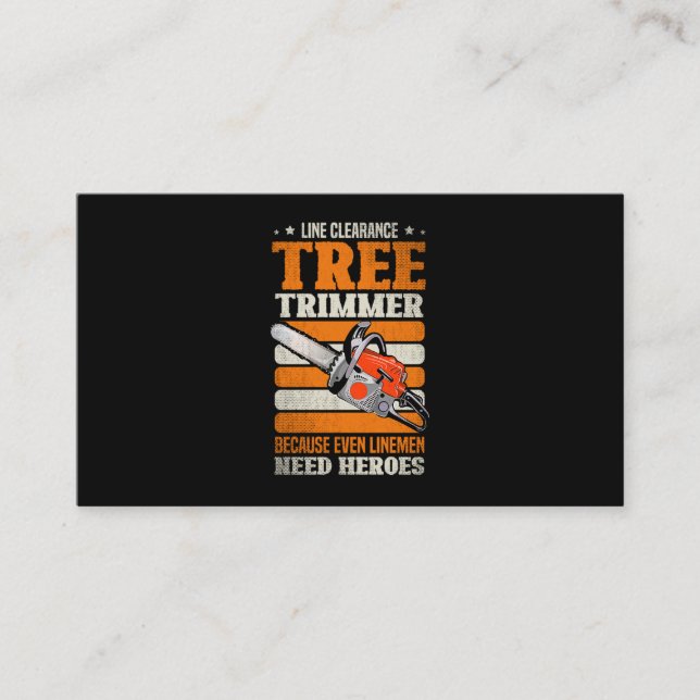 Tarjeta De Visita 19.Arboristo para un trimestre de árbol (Anverso)
