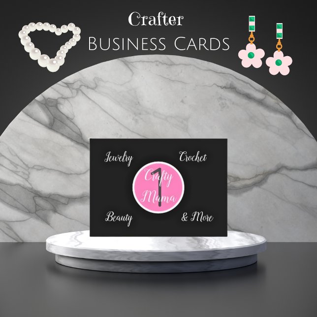 Tarjeta De Visita 1 Crafty Mama Girly (Subido por el creador)