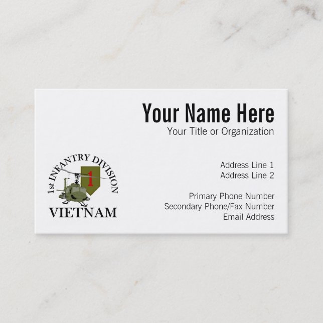 Tarjeta De Visita 1r Identificación Vietnam (Anverso)