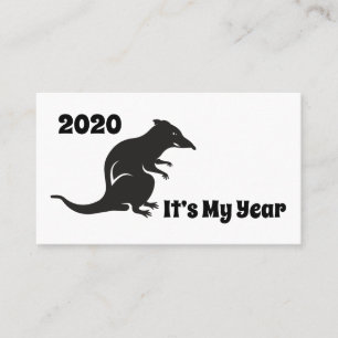 Tarjeta De Visita 2020 Mi Año De La Rata
