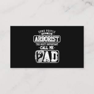 Tarjeta De Visita 21.Arboristo para un trimestre de árbol