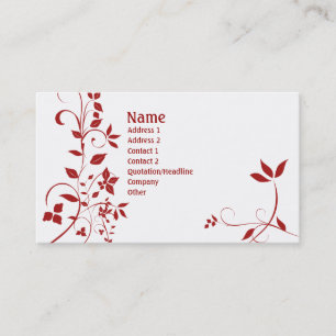 Tarjeta De Visita 22 florales