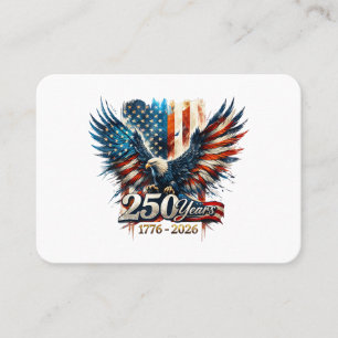 Tarjeta De Visita 250 Años Aniversario de América 250º Independencia