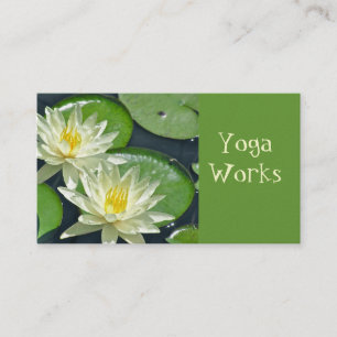 TARJETA DE VISITA 2 BLANCOS LOTUS BLOSSOMS