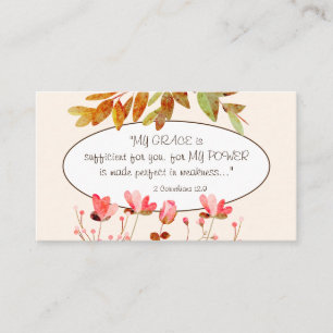 Tarjeta De Visita 2 Corinthians 12:9 MI GRACE es suficiente para ti