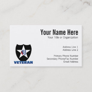 Tarjeta De Visita 2do Veterano de la identificación