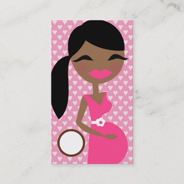 TARJETA DE VISITA 311 AFROAMERICANO ROSADO DULCE DE LETITIA HOTT (Anverso)