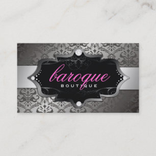 Tarjeta De Visita 311-Baroque rosa dulce del boutique el  