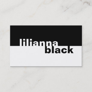 Tarjeta De Visita 311-Bolsivamente simplista Negro