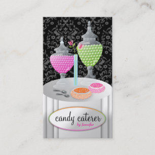 Tarjeta De Visita 311-Candy negro del abastecedor el  