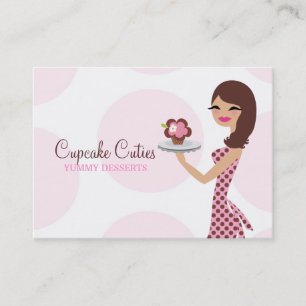 Tarjeta De Visita 311 Carlie el Brunette BusinessCard de Cutie de la