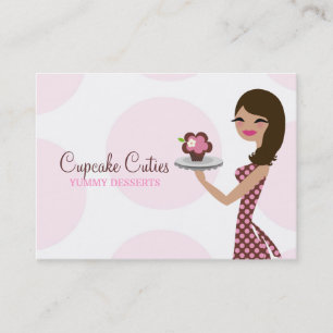 Tarjeta De Visita 311 Carlie el Brunette BusinessCard de Cutie de la