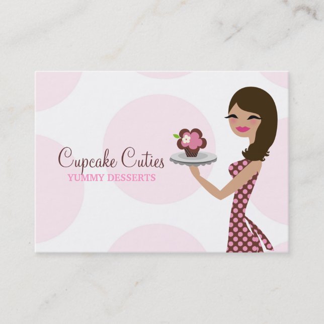 Tarjeta De Visita 311 Carlie el Brunette BusinessCard de Cutie de la (Anverso)