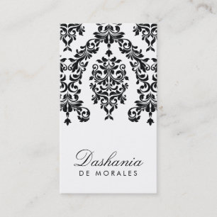 Tarjeta De Visita 311-Dashing ébano y marfil del damasco el  