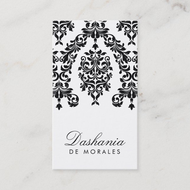 Tarjeta De Visita 311-Dashing ébano y marfil del damasco el | (Anverso)