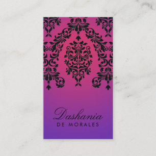 Tarjeta De Visita 311-Dashing resplandor púrpura del damasco el  