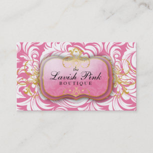 Tarjeta De Visita 311 el rosa rosado pródigo de la placa
