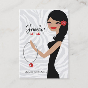 Tarjeta De Visita 311 flor del negro del pelo ondulado del polluelo