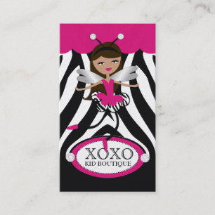 Tarjeta De Visita 311 La bailarina Rosa Awning Zebra Pearl