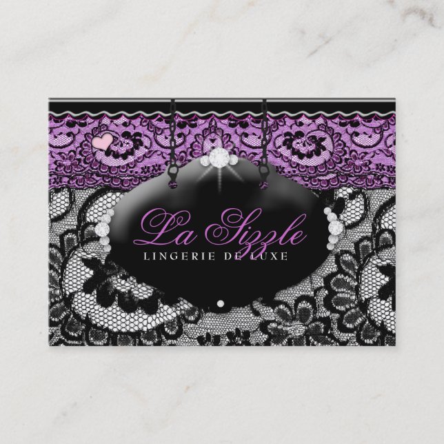 Tarjeta De Visita 311-Lace de Luxe - violeta (Anverso)
