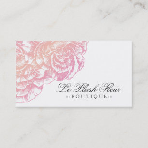 Tarjeta De Visita 311-Le felpa Fleur - rosa cremoso
