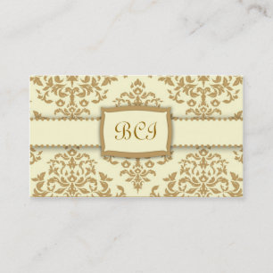 Tarjeta De Visita 311-Monogram guinda del pastel - Buttercream