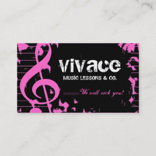 Tarjeta De Visita 311-MUSICAL MAESTRO - ROSA del GRUNGE