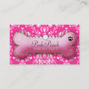 Tarjeta De Visita 311-Posh rosa juguetón del chucho el