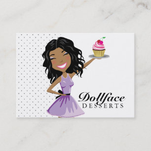 Tarjeta De Visita 311 postres Ebonie 3,5 x 2 de Dollface