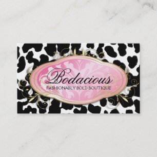 Tarjeta De Visita 311 puntos Bodacious del leopardo del boutique