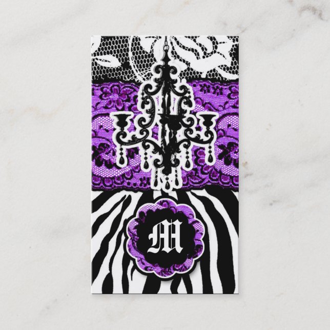 Tarjeta De Visita 311 púrpura salvaje del partido de la mezcla n (Anverso)