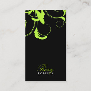 Tarjeta De Visita 311-Roxy cal y negro del sólido el  