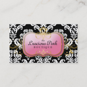 Tarjeta De Visita 311-The negro rosado delicioso de la placa el