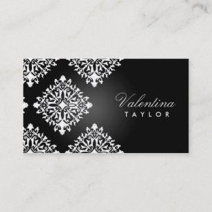 Tarjeta De Visita 311 Valentina Noir y damasco de Blanc