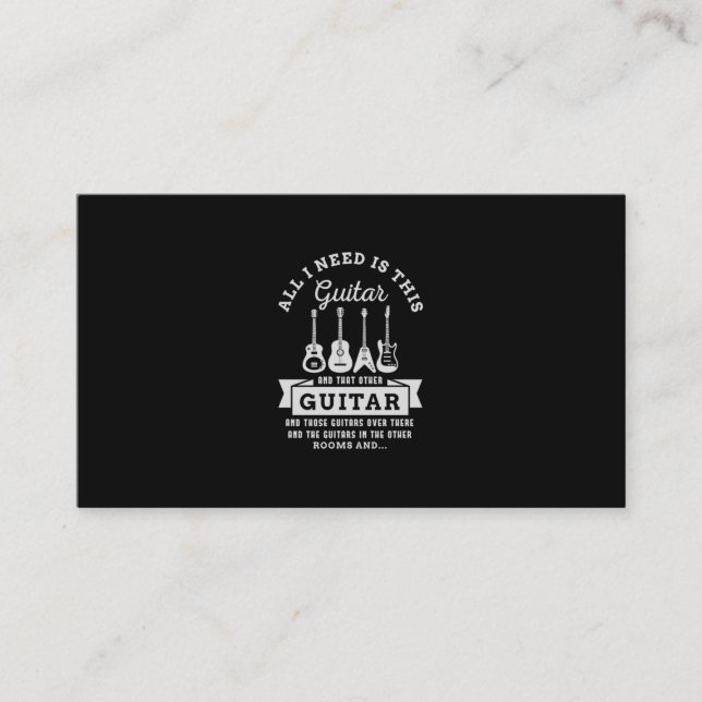 Tarjeta De Visita 39.Lo Único Que Necesito Es Esta Guitarra Y Esa Ot (Anverso)