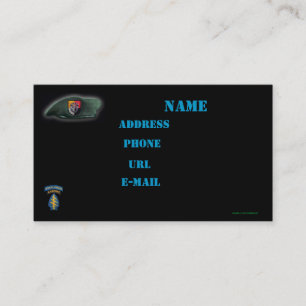 Tarjeta De Visita 3.ᵉʳ grupo de fuerzas especiales parche sfg tarjet