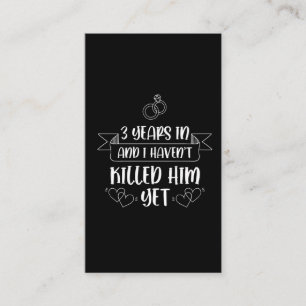 Tarjeta De Visita 3 años esposa esposa esposa esposa tercer anivers