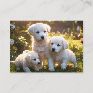 Tarjeta De Visita 3 Cachorros
