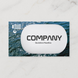 Tarjeta De Visita 3 d Lozenge - Agua espumosa 01